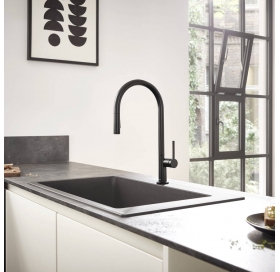 Смеситель Hansgrohe Talis M54 для кухонной мойки с выдвижным душем Black Matt 72801670
