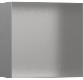 Настінна ніша Hansgrohe XtraStoris Minimalistic із відкритою рамою 30x30x14 см Brushed Stainless Steel 56079800