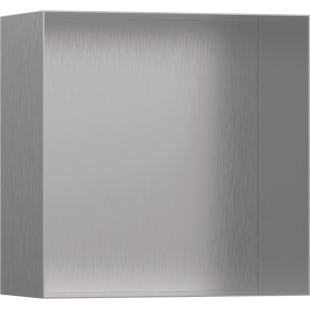 Настінна ніша Hansgrohe XtraStoris Minimalistic із відкритою рамою 30x30x14 см Brushed Stainless Steel 56079800