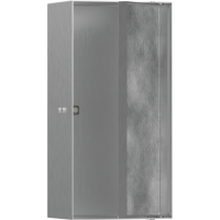 Настінна ніша Hansgrohe XtraStoris Rock з дверцятами 30x15x10 см Brushed Stainless Steel 56082800