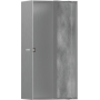 Настенная ниша Hansgrohe XtraStoris Rock с дверцей 30x15x10 см Brushed Stainless Steel 56082800