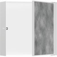 Настінна ніша Hansgrohe XtraStoris Rock з дверцятами 30x30x10 см Matt White 56085700