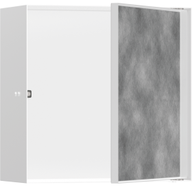 Настінна ніша Hansgrohe XtraStoris Rock з дверцятами 30x30x14 см Matt White 56091700