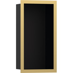 Настенная ниша Hansgrohe XtraStoris Individual с рамкой 30x15x10 см Polished Gold Optic 56095990