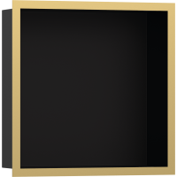 Настенная ниша Hansgrohe XtraStoris Individual с рамкой 30x30x10 см Polished Gold Optic 56098990