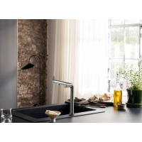 Змішувач Hansgrohe Aqittura M91 для кухонної мийки FilterSystem 240, 1jet 76802000