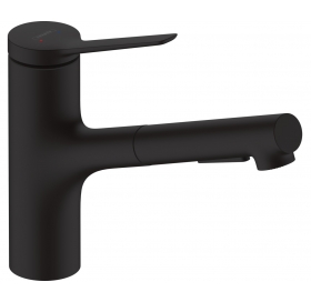 Кухонный комплект мойка со смесителем Hansgrohe  S520-F345 + Смеситель Hansgrohe Zesis M33, чёрный мат 43356670