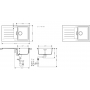 Кухонный комплект мойка со смесителем Hansgrohe  S520-F345 + Смеситель Hansgrohe Zesis M33, чёрный мат 43356670