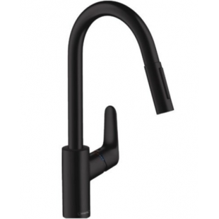 Кухонный комплект мойка со смесителем Hansgrohe S520-F345 + Смеситель Hansgrohe Focus M41, чёрный графит- чёрный мат 43358670