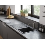 Кухонный комплект мойка со смесителем Hansgrohe S520-F345 + Смеситель Hansgrohe Focus M41, чёрный графит- чёрный мат 43358670