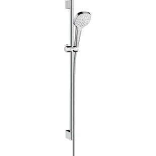 Душевой набор Hansgrohe Croma Select E 1jet 90 см EcoSmart хром/белый 26595400