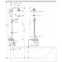  Душова система Hansgrohe Croma Select E 180 з термостатом, хром (27352400)