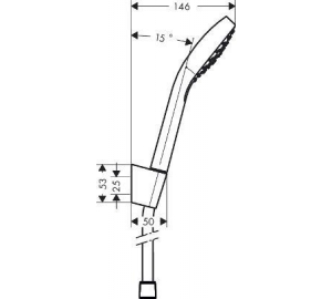 Душовий набір Hansgrohe Croma Select E Porter 26424400