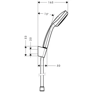 Душевой набор Hansgrohe Croma 100 Croma 100 1,25м 27574000