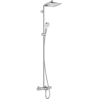 Душевая система для ванны Hansgrohe Crometta E 240 1jet Showerpipe  с термостатом, хром ( 27298000 )