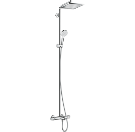 Душевая система для ванны Hansgrohe Crometta E 240 1jet Showerpipe  с термостато..