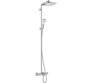 Душова система для ванни Hansgrohe Crometta E 240 1jet Showerpipe з термостатом, хром ( 27298000 )