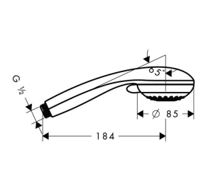Ручной душ Hansgrohe Crometta 85 Variojet 28562000