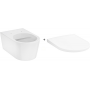 Унитаз подвесной Hansgrohe EluPura S 60193450 Rimless с сиденьем Soft Close 60148450 дюропласт