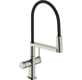 Змішувач для кухні Hansgrohe Talis Select M54 PowderSpray з висувним душем, сталь 72861800