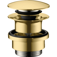 Донный клапан для умывальника Hansgrohe Push-open Polished Gold Optic 50100990