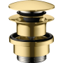 Донний клапан для умивальника Hansgrohe Push-open Polished Gold Optic 50100990
