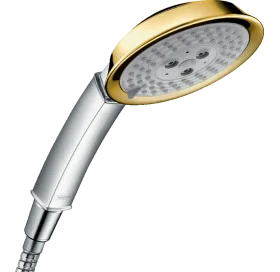 Ручной душ Hansgrohe Raindance Classic 100 3jet Chrome/Gold Optic 28548090