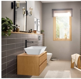 Смеситель Hansgrohe Rebris E 240 CoolStart для умывальника с д/к pop-up. Matt Black 72581670