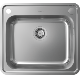 Кухонна мийка Hansgrohe S412-F500 на стільницю 580х520 із сифоном automatic 43336800