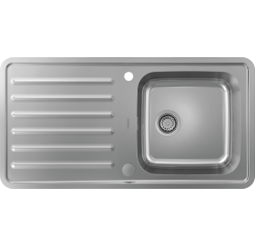Кухонна мийка Hansgrohe S4113-F400 на стільницю 975х505 із сифоном automatic 43338800