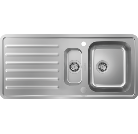 Кухонная мойка Hansgrohe S4113-F540 на столешницу 1075х505 с сифоном automatic 4..