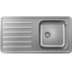 Кухонная мойка Hansgrohe S4111-F400 на столешницу 975х505 с сифоном 43341800