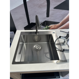 Кухонная мойка Hansgrohe S711-F450 на столешницу 2x35d 550х500 Stainless Steel (43305800)