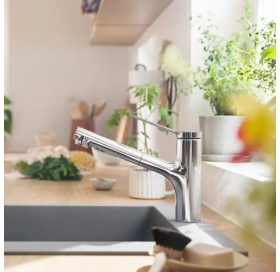 Змішувач для кухні Hansgrohe Zesis M33 з витяжним виливом, 74800000