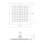 Верхній душ IMPRESE, з 1 типом струменя, SQ200SS2