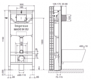 Комплект инсталляции Imprese 3в1, i8120