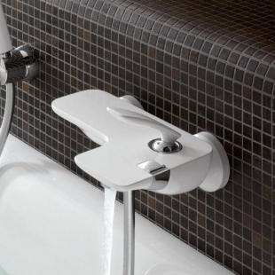 Смеситель для ванны KLUDI BALANCE (524459175) White (выставочный образец)