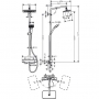  Душова система Hansgrohe Croma E Showerpipe 280 1jet із термостатом 27630000