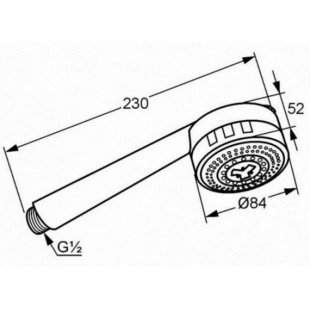 Душевая лейка Kludi Zenta 6080086-00