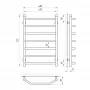 Полотенцесушитель Laris Виктория 450x700 П7