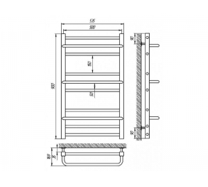 Сушка для рушників Laris Ніка П10 500 х 900