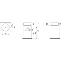 Умывальник LAUFEN BOWL  BOWL 420 мм H8129420001121