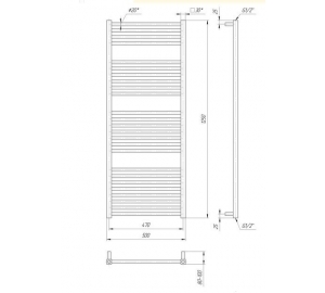 Сушка для рушників Mario Гера 1250х500/470