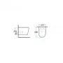  Унітаз підвісний Newarc Modern Rimless 3823W-M із сидінням SoftClose