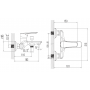  Змішувач для ванни Primera Topic 10120020
