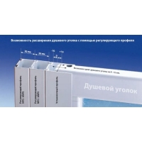 Регулюючий профіль Ravak ANPV для душових штор/кабін, білий, E778803113702