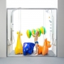 Душевые двери Ravak BLIX BLDP 4 - 140 Transparent, профиль сатин, безопасное стекло, 0YVM0U00Z1