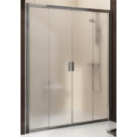 Душевые двери Ravak BLIX BLDP 4 - 140 Grape, белый профиль, безопасное стекло, 0YVM0100ZG