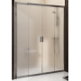 Душевые двери Ravak BLIX BLDP 4 - 130 Transparent, белый профиль, безопасное стекло, 0YVJ0100Z1