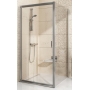 Стінка для душової кабінки Ravak BLIX BLPS - 100 білий+grape, 9BHA0100ZG